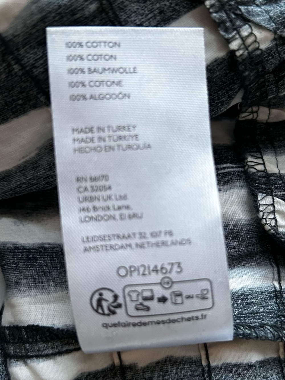 Anthropologie Black and White Striped Tiered Midi Dress size 3X - Picture 9 of 11